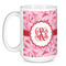 Lips n Hearts Coffee Mug - 15 oz - White