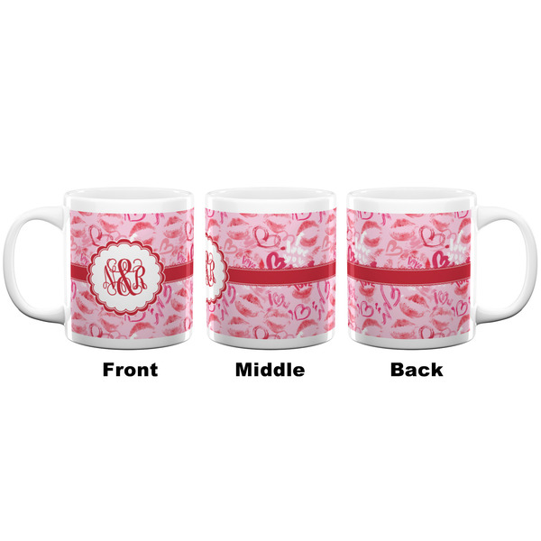 Lips n Hearts Coffee Mug - 20 oz - White APPROVAL