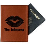 Lips n Hearts Passport Holder - Faux Leather - Single Sided (Personalized)