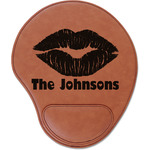 Lips n Hearts Leatherette Mouse Pad with Wrist Support (Personalized)