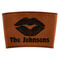 Lips n Hearts Leatherette Cup Sleeve (Personalized)