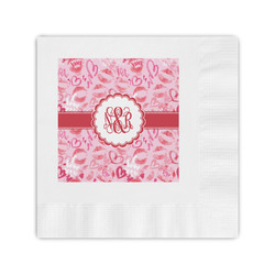 Lips n Hearts Coined Cocktail Napkins (Personalized)