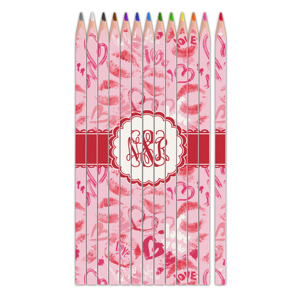 Custom Lips n Hearts Colored Pencils (Personalized)