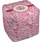 Lips n Hearts Cube Poof Ottoman (Top)