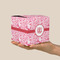 Lips n Hearts Cube Favor Gift Box - On Hand - Scale View
