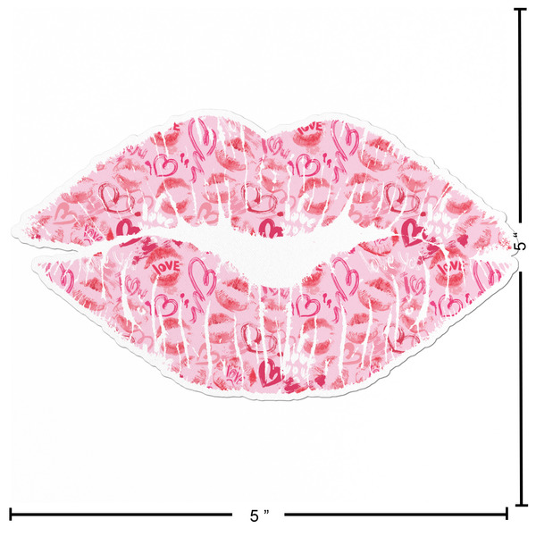 Lips n Hearts Custom Shape Iron On Patches - L - APPROVAL