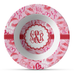 Lips n Hearts Plastic Bowl - Microwave Safe - Composite Polymer (Personalized)