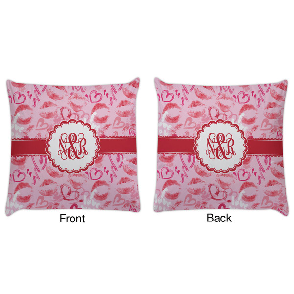 Lips n Hearts Decorative Pillow Case - Approval