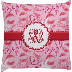 Lips n Hearts Decorative Pillow Case (Personalized)