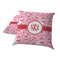 Lips n Hearts Decorative Pillow Case - TWO