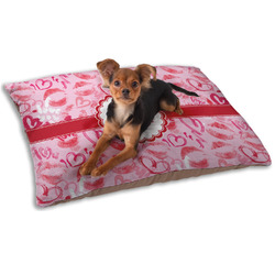Lips n Hearts Dog Bed - Small w/ Couple's Names