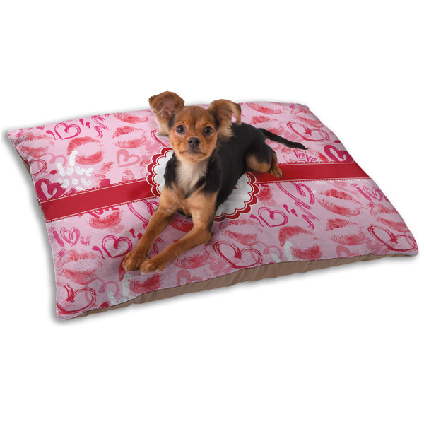 Lips n Hearts Dog Bed - Small LIFESTYLE
