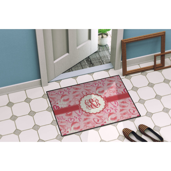 Lips n Hearts Door Mat Lifestyle