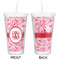 Lips n Hearts Double Wall Tumbler with Straw - Approval