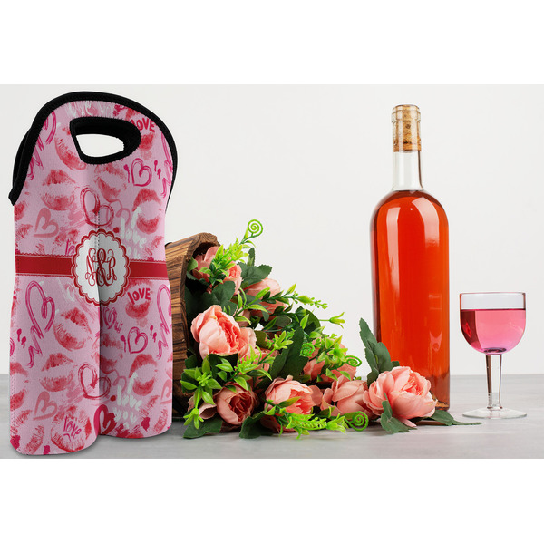 Lips n Hearts Double Wine Tote - LIFESTYLE (new)
