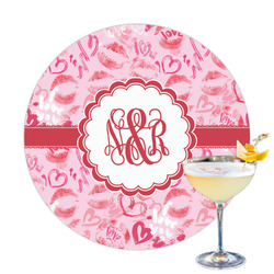 Lips n Hearts Printed Drink Topper - 3.25" (Personalized)