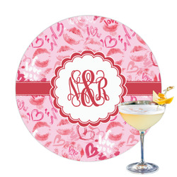 Lips n Hearts Printed Drink Topper - 3.25" (Personalized)