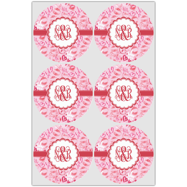 Lips n Hearts Drink Topper - XLarge - Set of 6