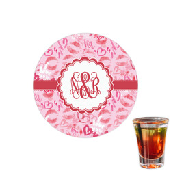 Lips n Hearts Printed Drink Topper - 1.5" (Personalized)