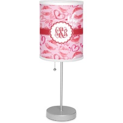 Lips n Hearts Lamp with Drum Shade (Personalized)