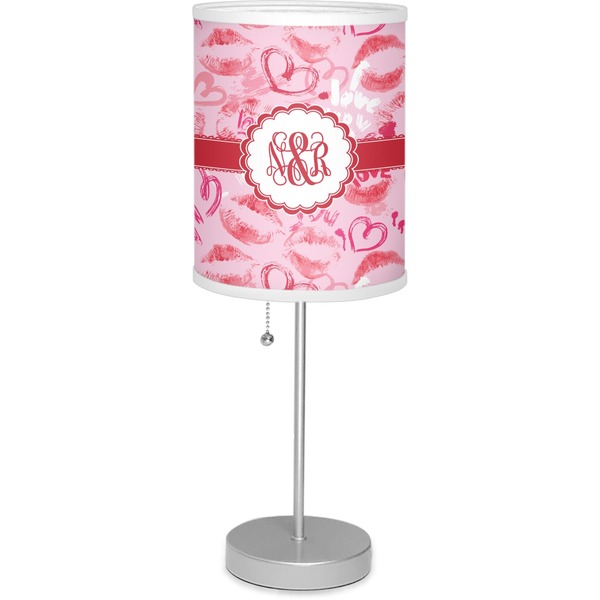 Custom Lips n Hearts Lamp with Drum Shade (Personalized)