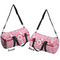 Lips n Hearts Duffle bag large front and back sides