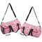Lips n Hearts Duffle bag small front and back sides