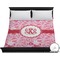 Lips n Hearts Duvet Cover - King (Personalized)