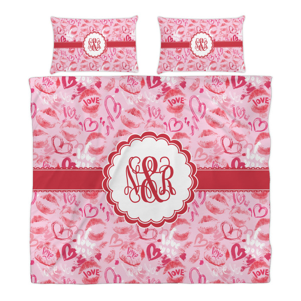 Lips n Hearts Duvet Cover Set - King - Alt Approval