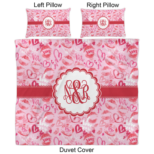 Lips n Hearts Duvet Cover Set - King - Approval
