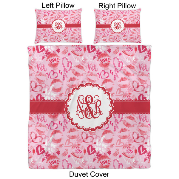 Lips n Hearts Duvet Cover Set - Queen - Approval