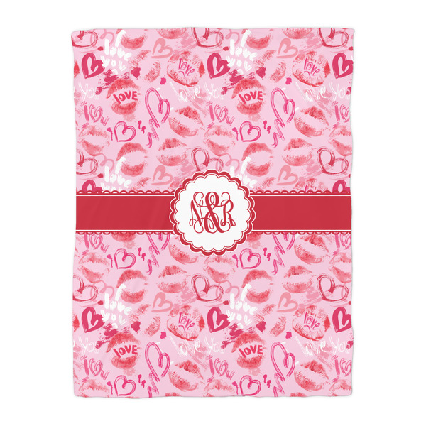 Lips n Hearts Duvet Cover - Twin - Front