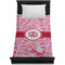 Lips n Hearts Duvet Cover - Twin - On Bed - No Prop