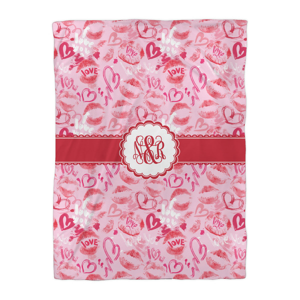 Lips n Hearts Duvet Cover - Twin XL - Front