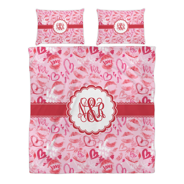 Lips n Hearts Duvet cover Set - Queen - Alt Approval