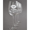 Lips n Hearts Wine Glasses (Set of 4) (Personalized)