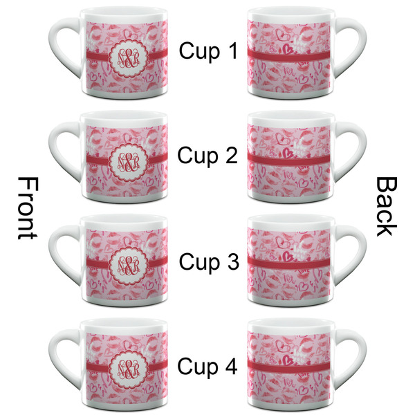Lips n Hearts Espresso Cup - 6oz (Double Shot Set of 4) APPROVAL