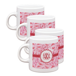 Lips n Hearts Single Shot Espresso Cups - Set of 4 (Personalized)