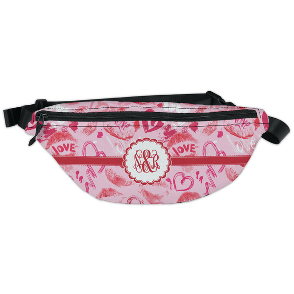 Custom Lips n Hearts Fanny Pack - Classic Style (Personalized)