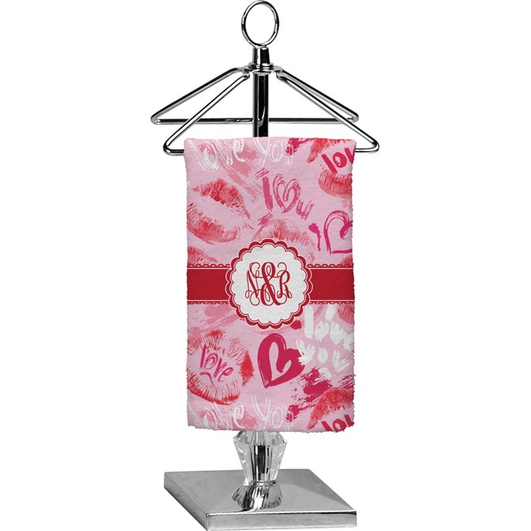 Custom Lips n Hearts Finger Tip Towel - Full Print (Personalized)