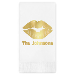 Lips n Hearts Guest Napkins - Foil Stamped (Personalized)