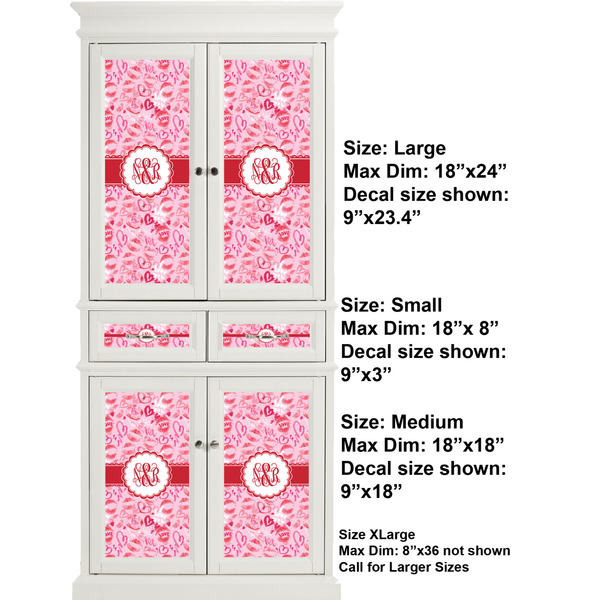 Lips n Hearts Full Cabinet (Show Sizes)