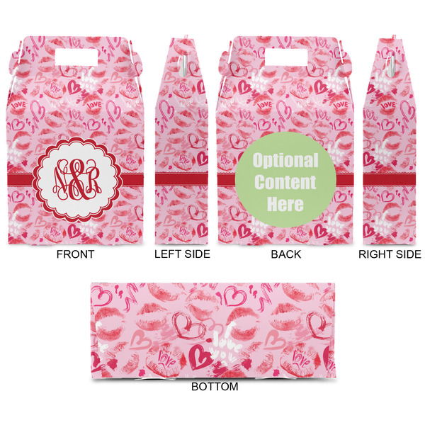 Lips n Hearts Gable Favor Box - Approval