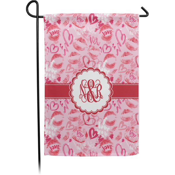 Custom Lips n Hearts Garden Flag (Personalized)