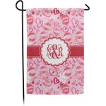 Lips n Hearts Small Garden Flag - Double Sided w/ Couple's Names