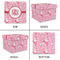 Lips n Hearts Gift Boxes with Lid - Canvas Wrapped - Large - Approval