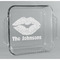 Lips n Hearts Glass Cake Dish - 8in x 8in (Personalized)