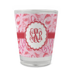 Lips n Hearts Glass Shot Glass - 1.5 oz - Set of 4 (Personalized)