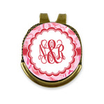 Lips n Hearts Golf Ball Marker - Hat Clip - Gold
