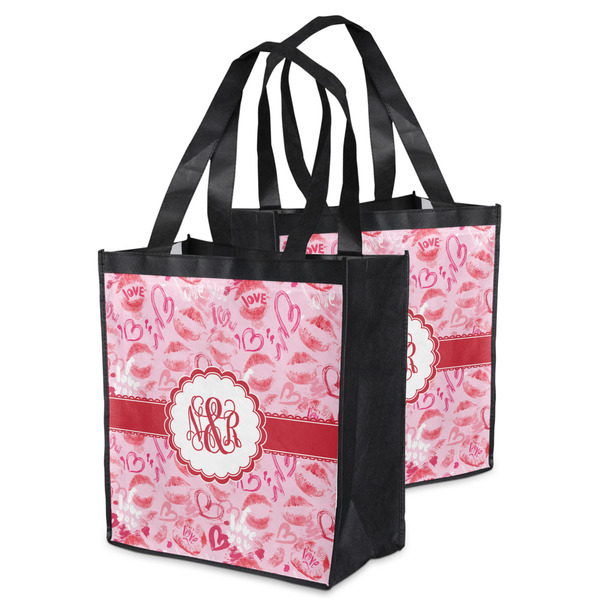 Lips n Hearts Grocery Bag - MAIN